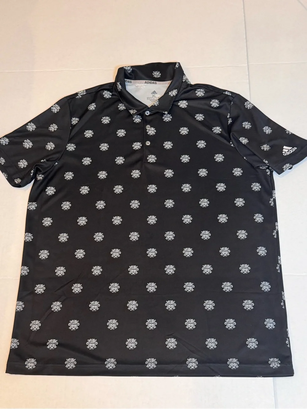 Adidas Whistling Straits Golf Mens XL Black Green Man Logo Primegreen Polo Shirt